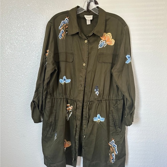 Chico’s Embroidered Jacket - Picture 1 of 3